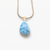 Larimar Gold Vermeil Pendant Willow