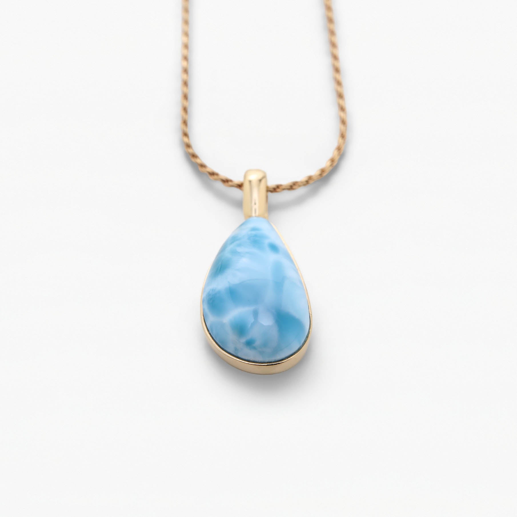 Larimar Gold Vermeil Pendant Willow