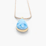 Larimar Gold Vermeil Pendant Willow
