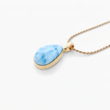 Larimar Gold Vermeil Pendant Willow