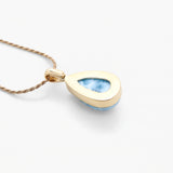 Larimar Gold Vermeil Pendant Willow