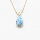 Larimar Gold Vermeil Pendant Winter