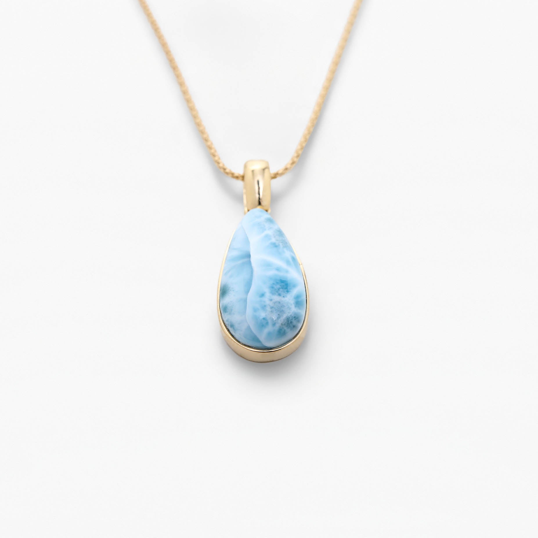 Larimar Gold Vermeil Pendant Winter