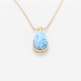 Larimar Gold Vermeil Pendant Winter