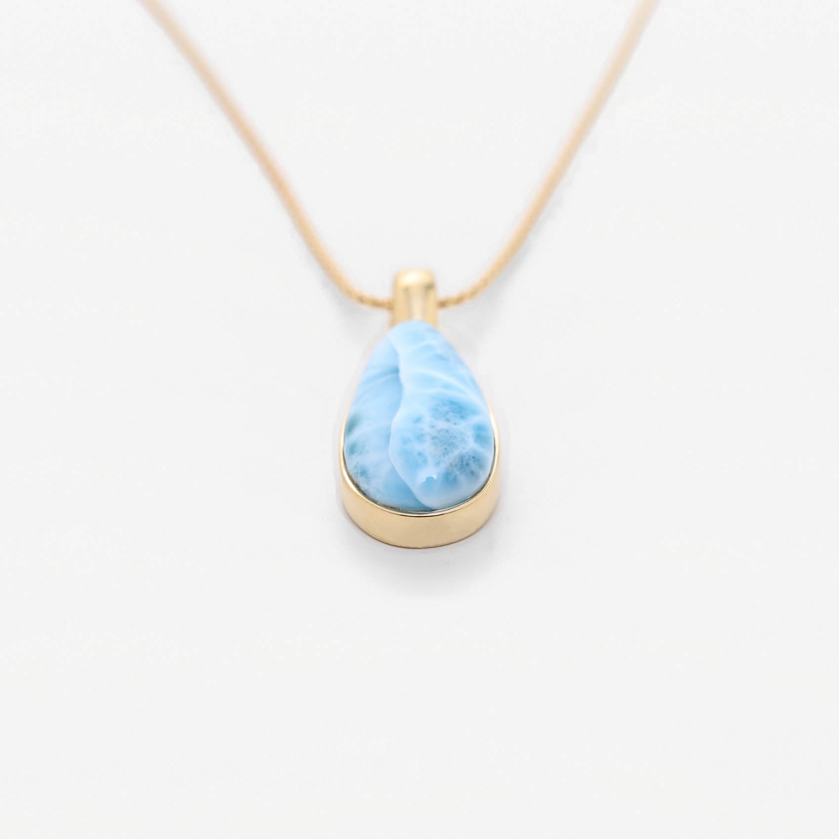 Larimar Gold Vermeil Pendant Winter