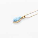 Larimar Gold Vermeil Pendant Winter