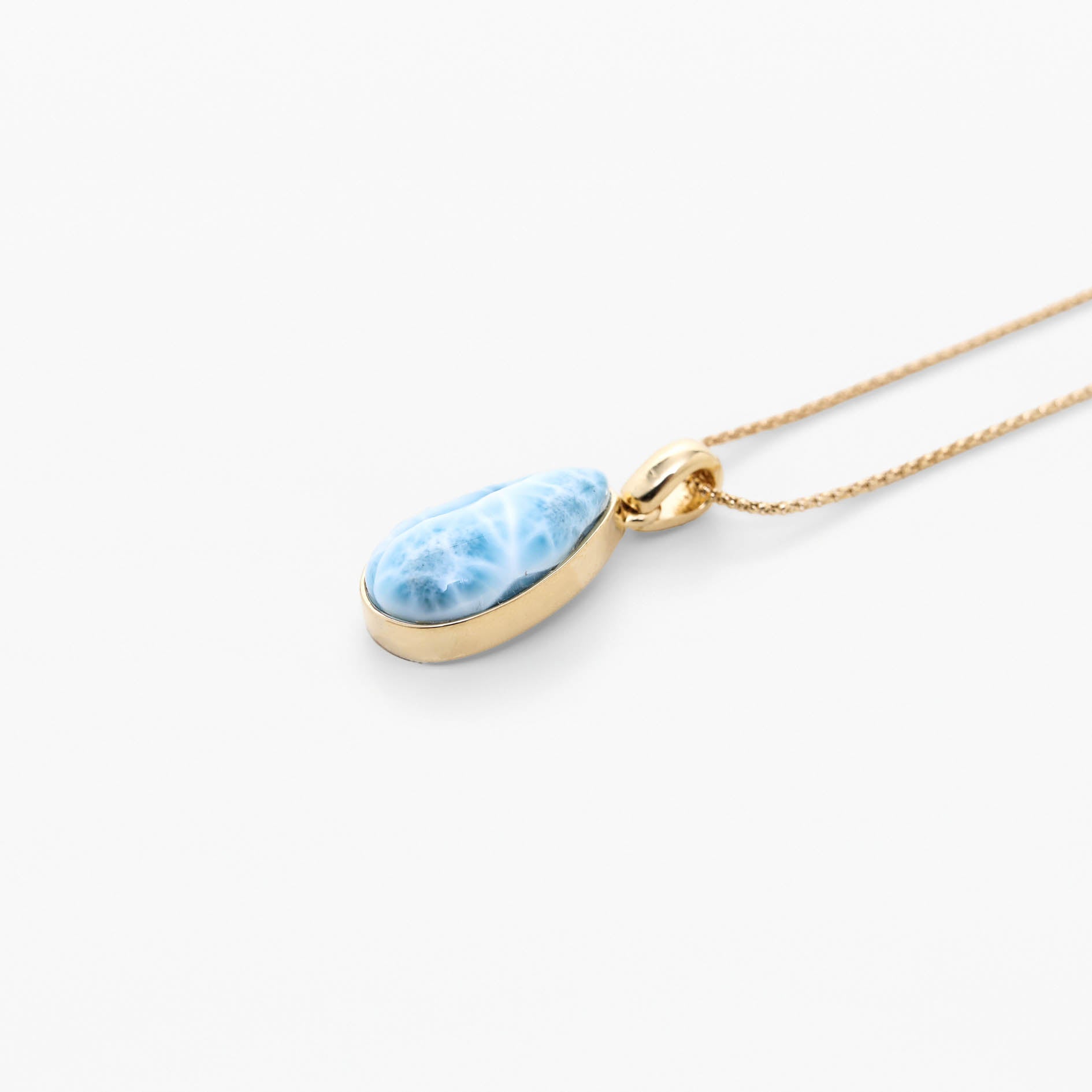 Larimar Gold Vermeil Pendant Winter