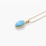 Larimar Gold Vermeil Pendant Wren