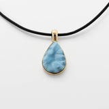 Larimar Gold Vermeil Pendant Pat