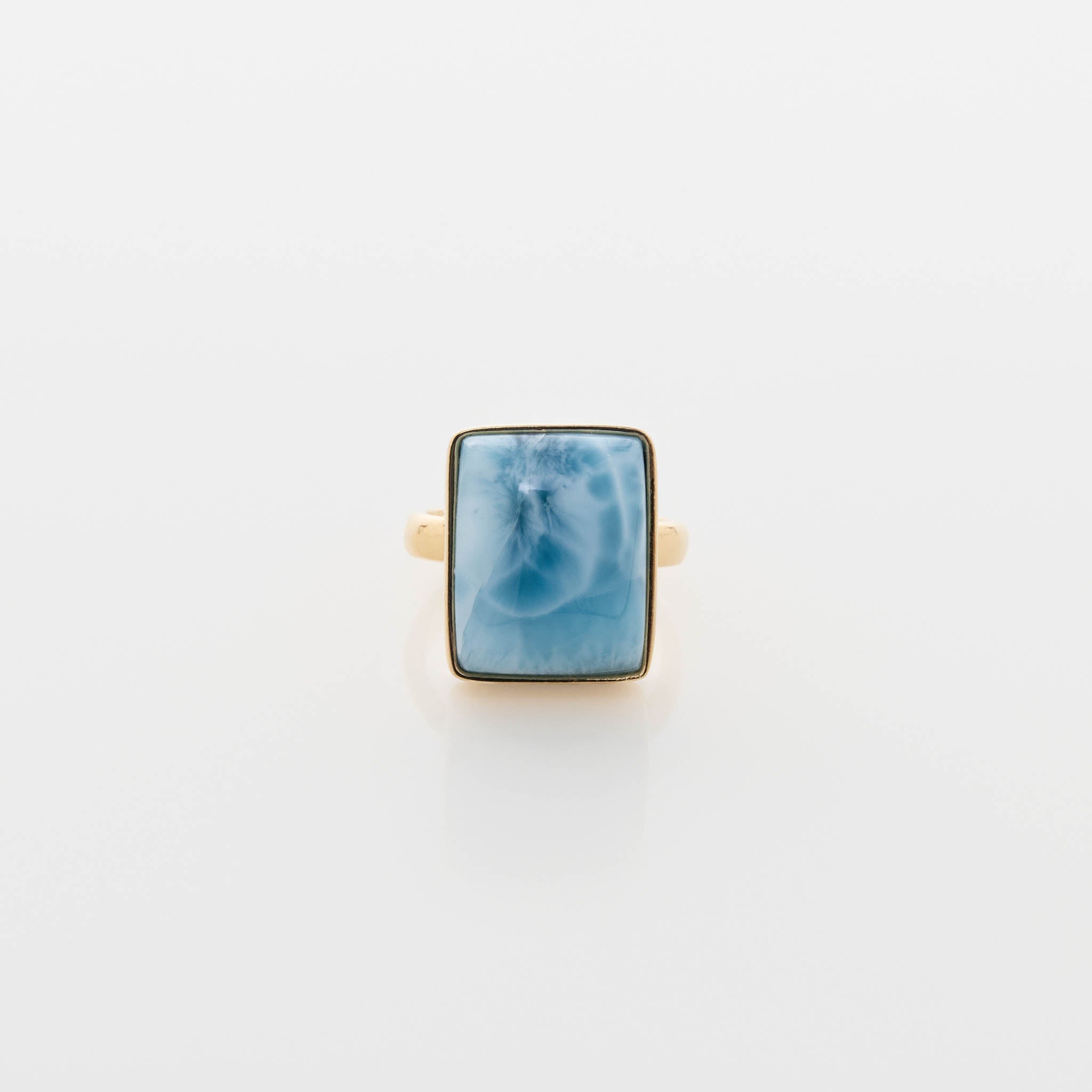Gold Vermeil Larimar Ring Faith