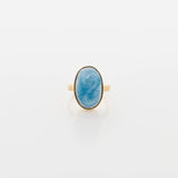 Gold Vermeil Larimar Ring Fatima