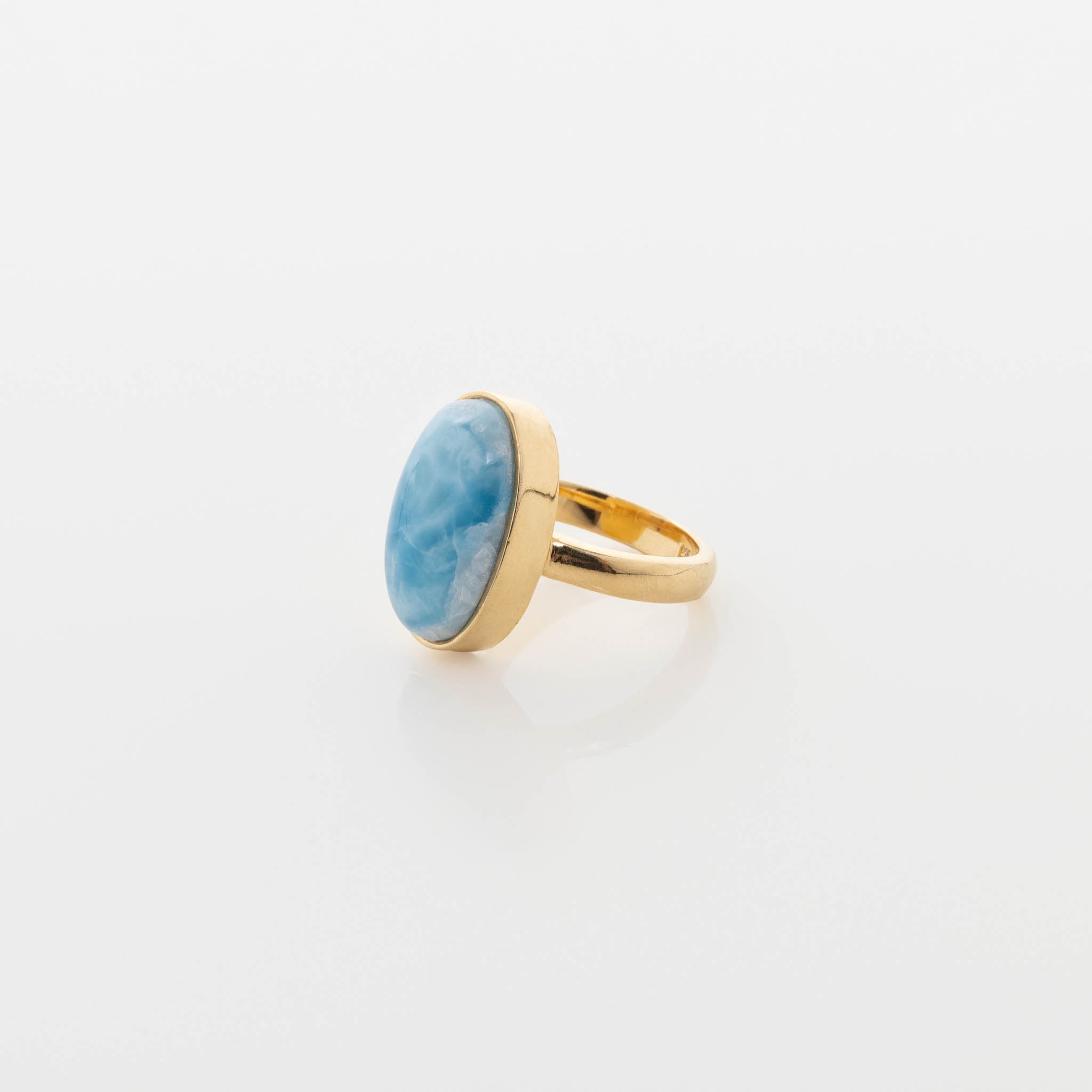 Gold Vermeil Larimar Ring Fatima