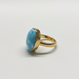 Gold Vermeil Larimar Ring Fawn