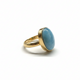 Gold Vermeil Larimar Ring Fawn