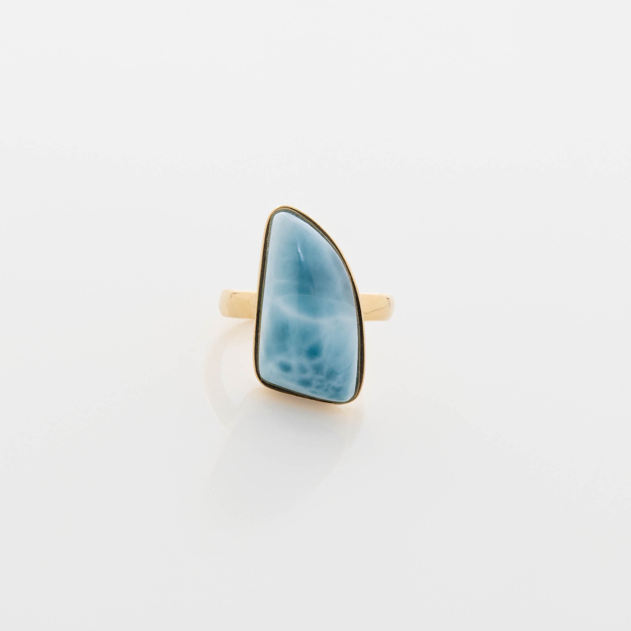 Gold Vermeil Larimar Ring Fiona