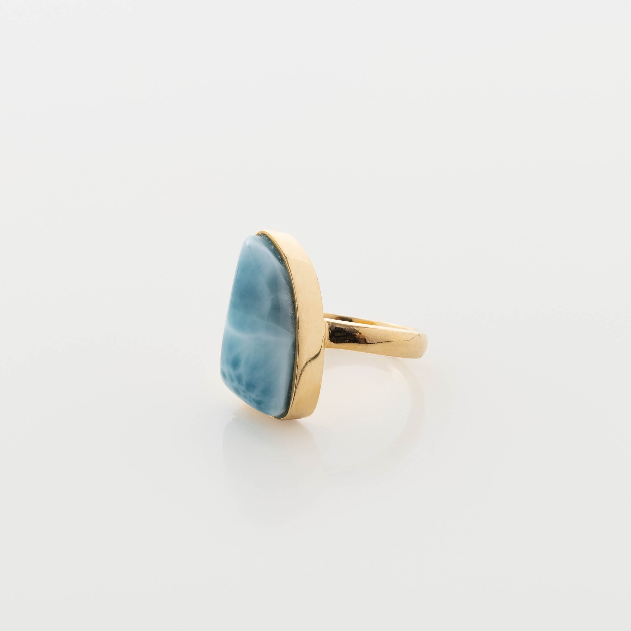 Gold Vermeil Larimar Ring Fiona