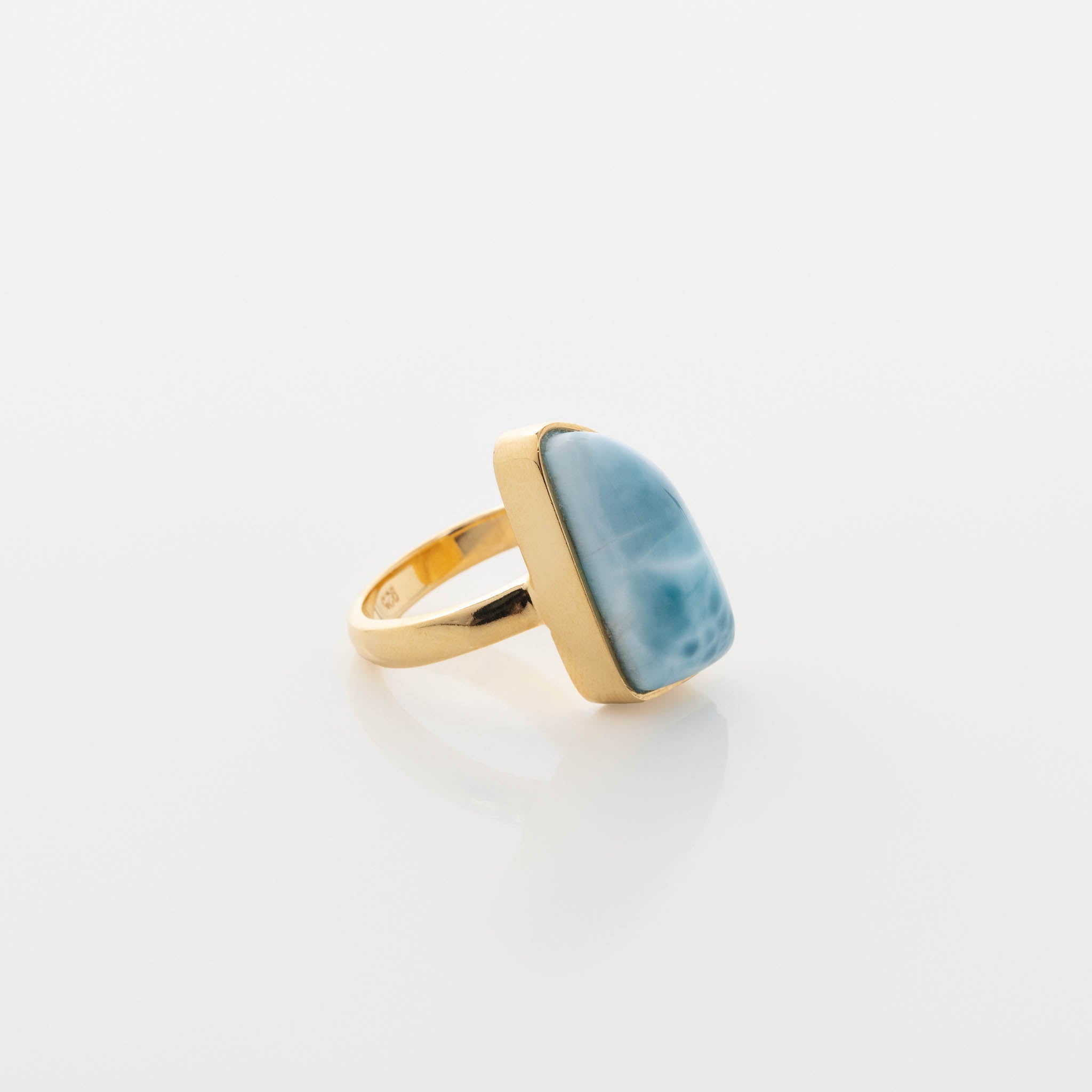 Gold Vermeil Larimar Ring Fiona