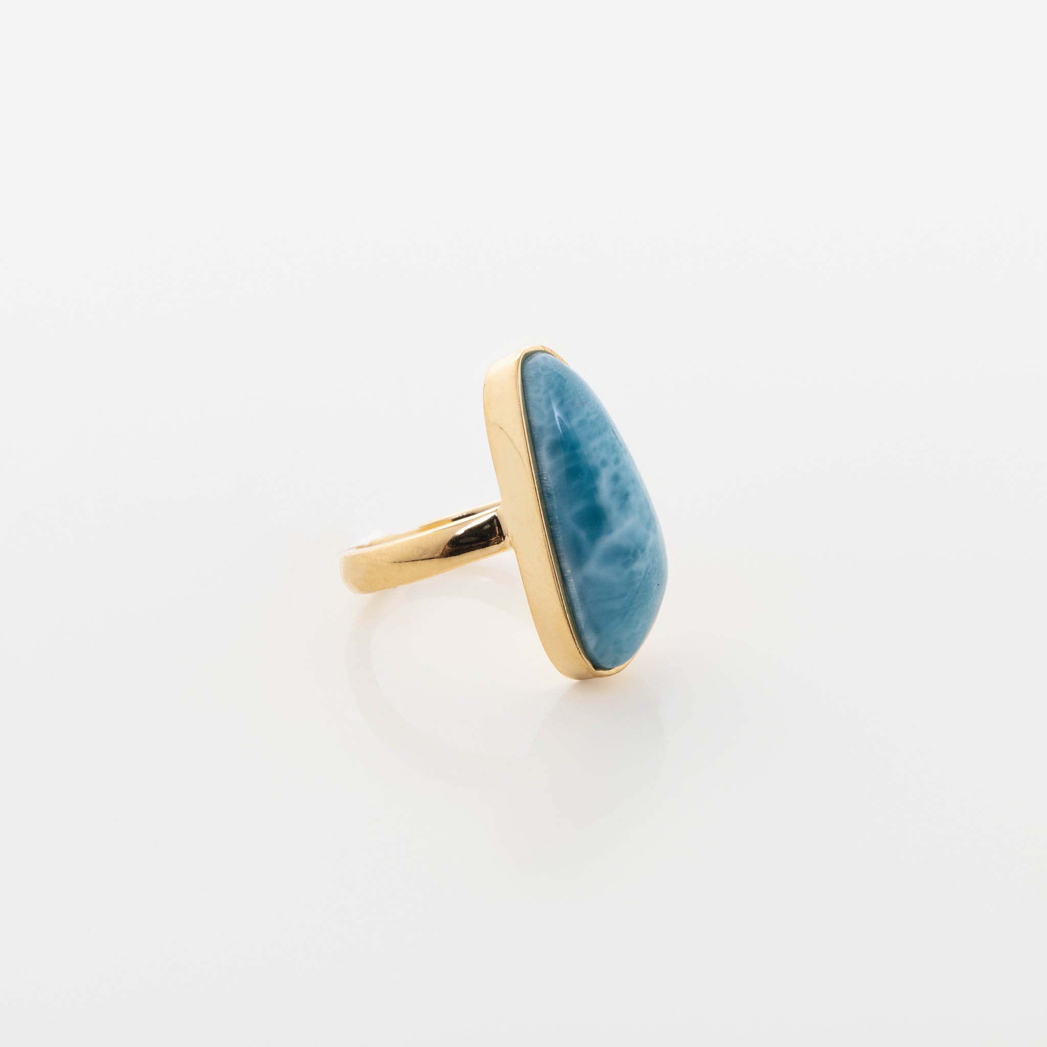 Gold Vermeil Larimar Ring Francesa