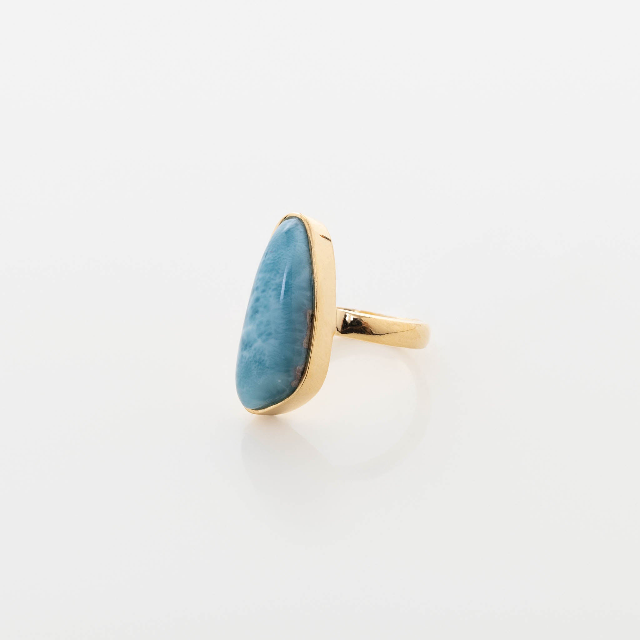 Gold Vermeil Larimar Ring Francesa