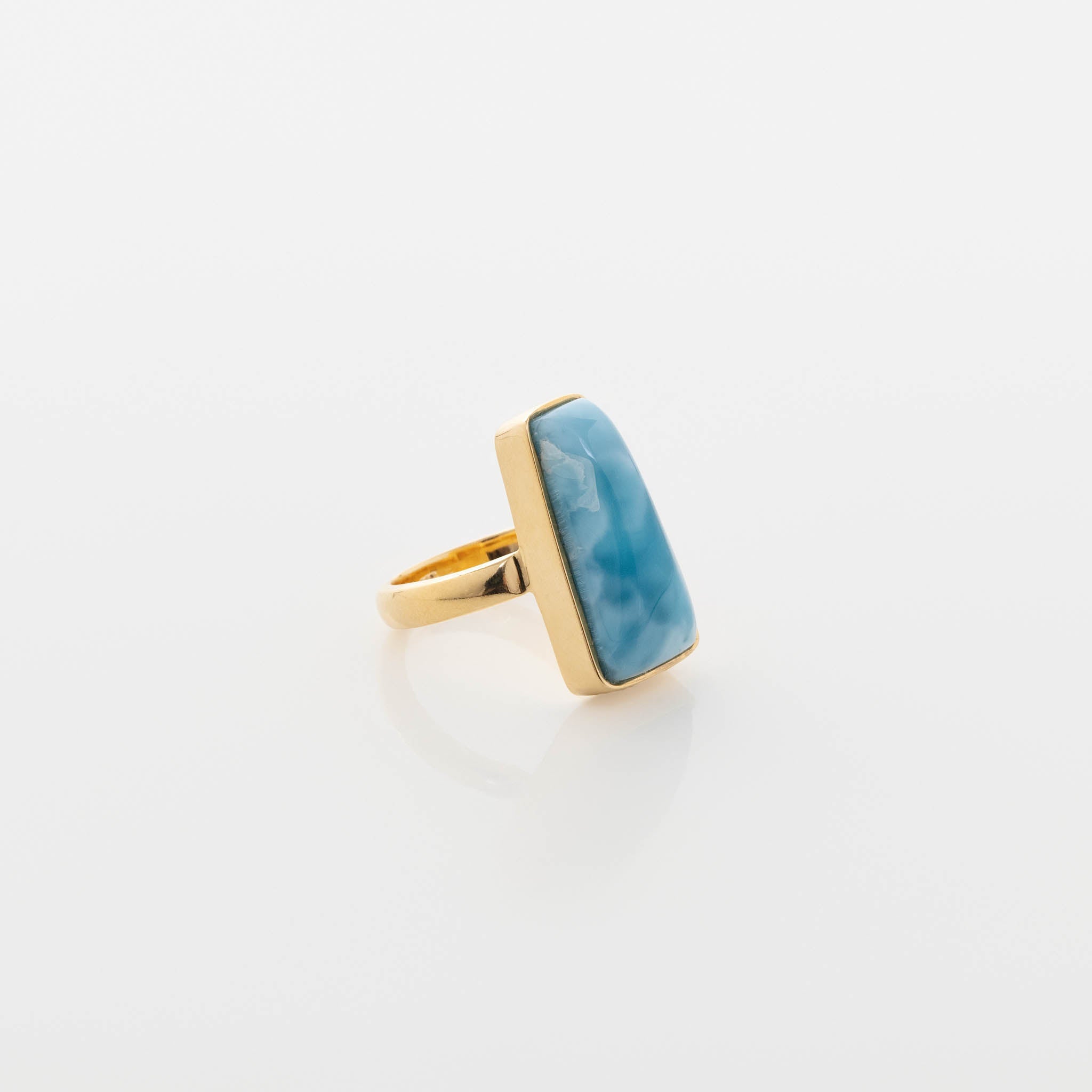 Gold Vermeil Larimar Ring Frida