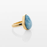 Gold Vermeil Larimar Ring Ila