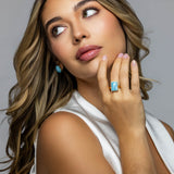 Gold Vermeil Larimar Ring Iris