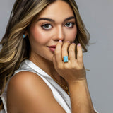 Gold Vermeil Larimar Ring Iris