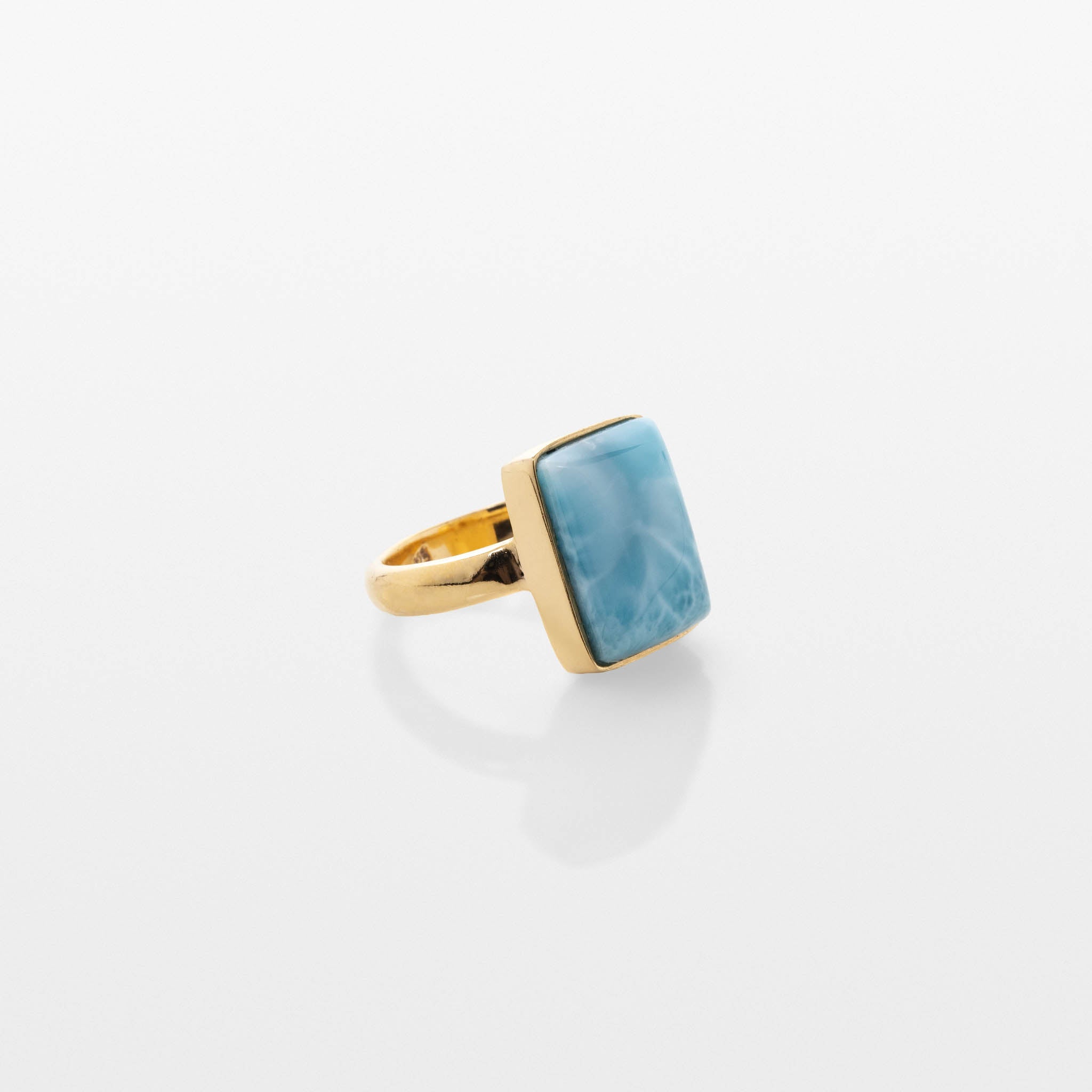 Gold Vermeil Larimar Ring Iris