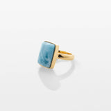 Gold Vermeil Larimar Ring Iris