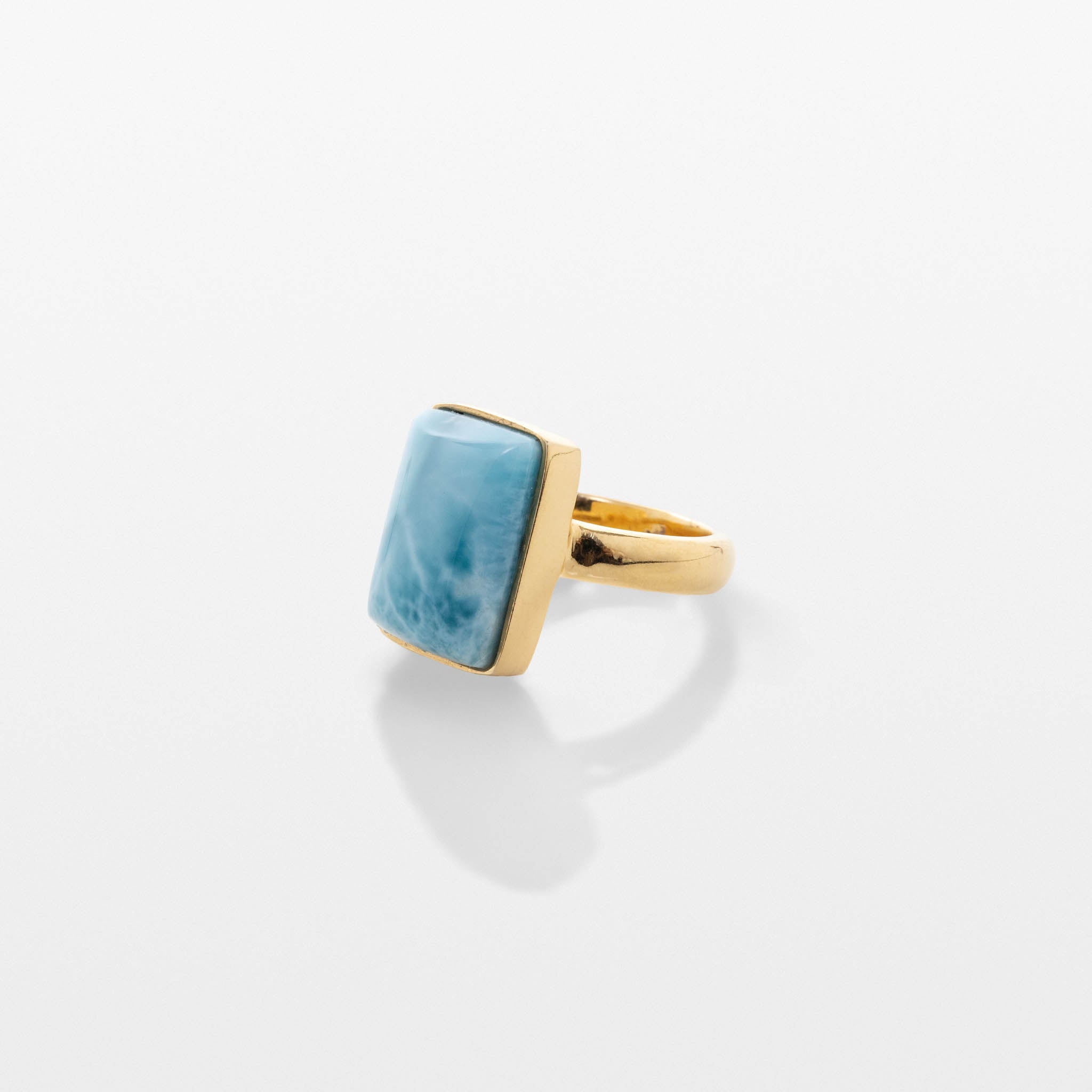 Gold Vermeil Larimar Ring Iris