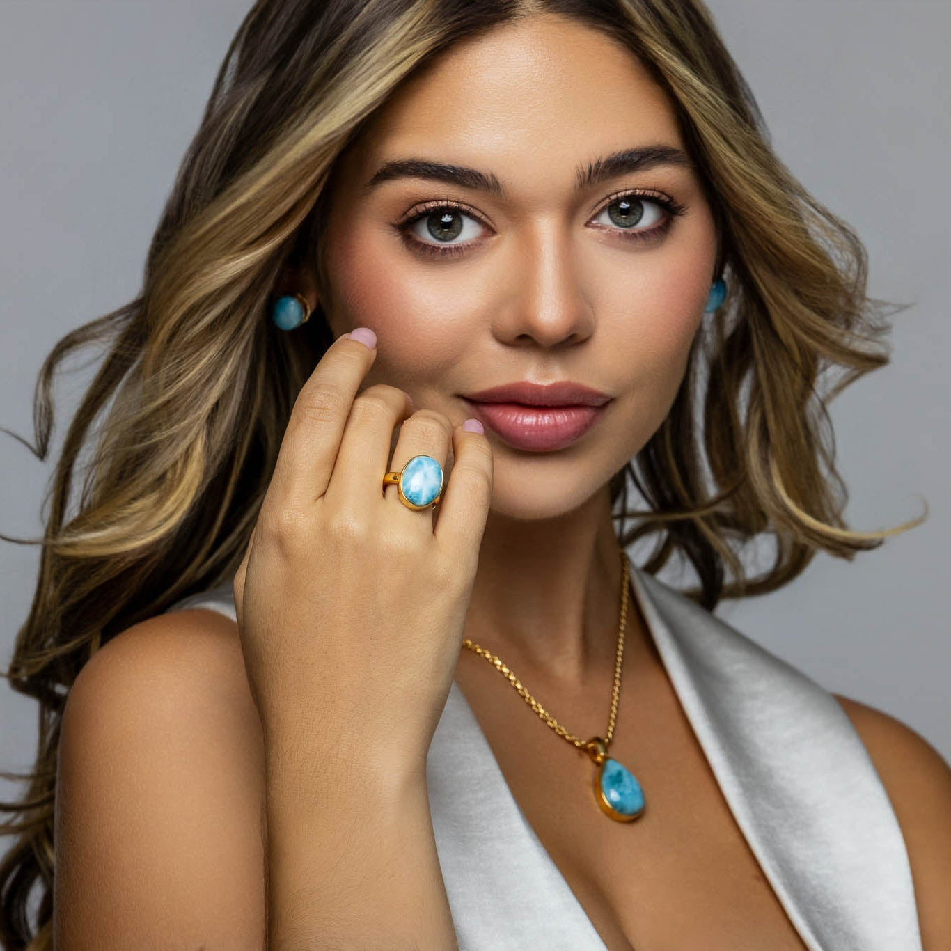 Larimar Oval Ring Isa