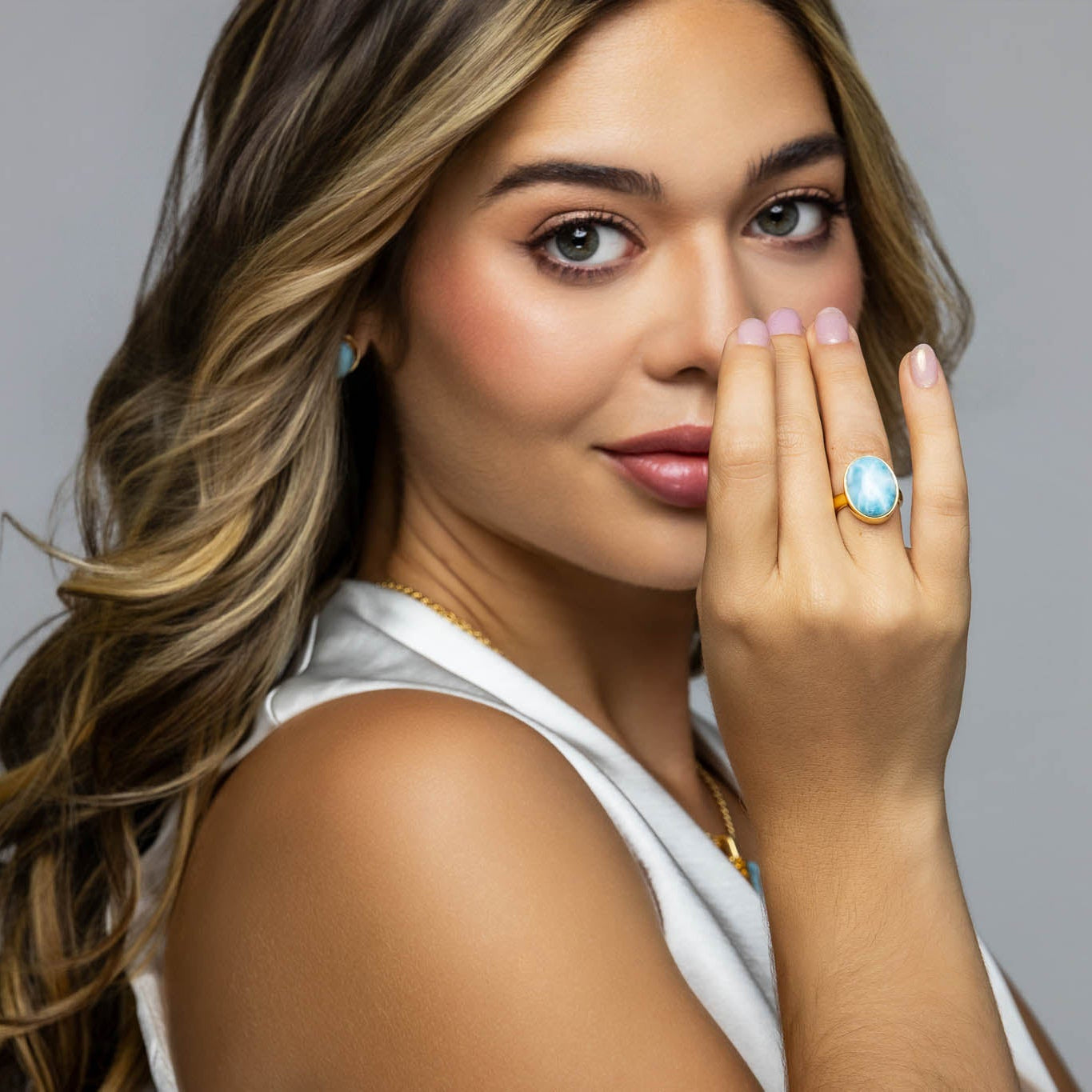 Larimar Oval Ring Isa