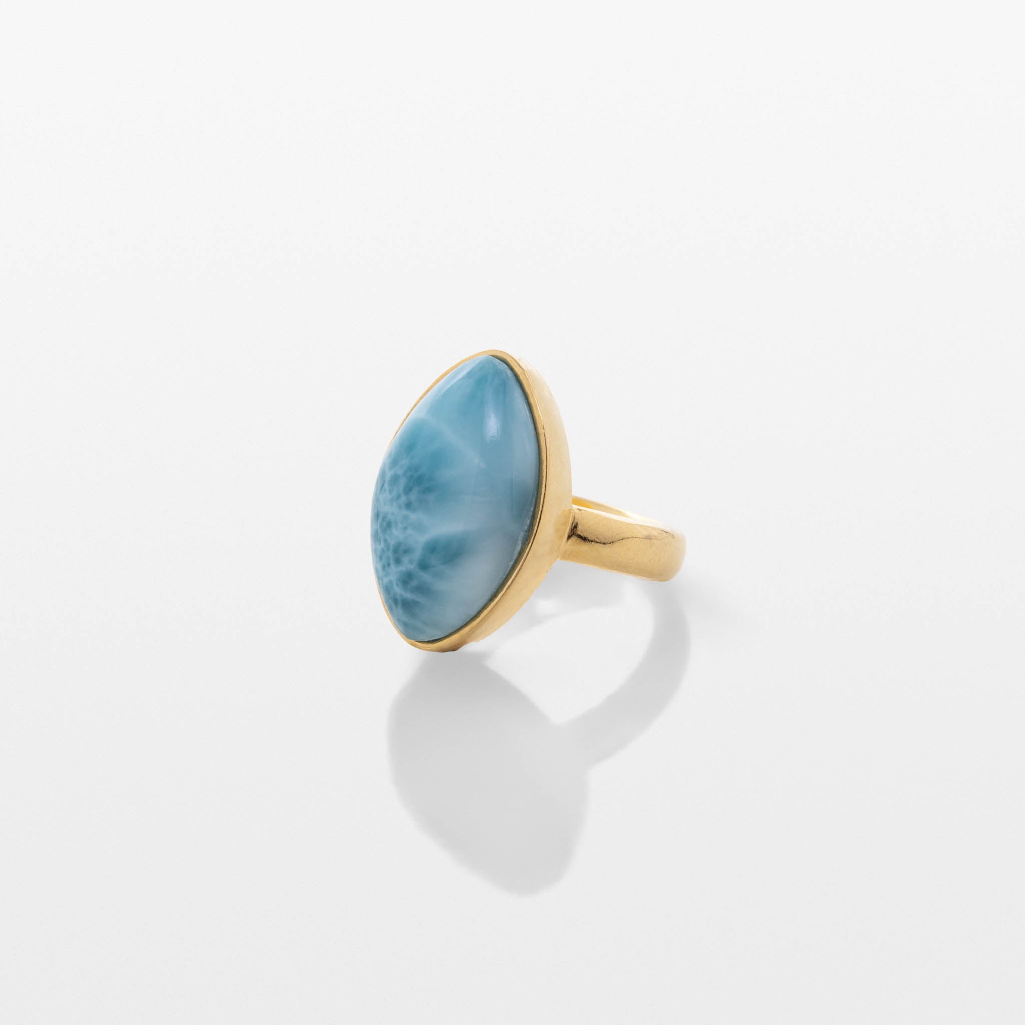 Gold Vermeil Ring Ivy Marquis Cut