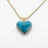 Larimar Gold Vermeil Heart Pendant Rene