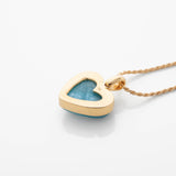 Larimar Gold Vermeil Heart Pendant Rene