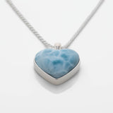 Larimar Heart Pendant Rene