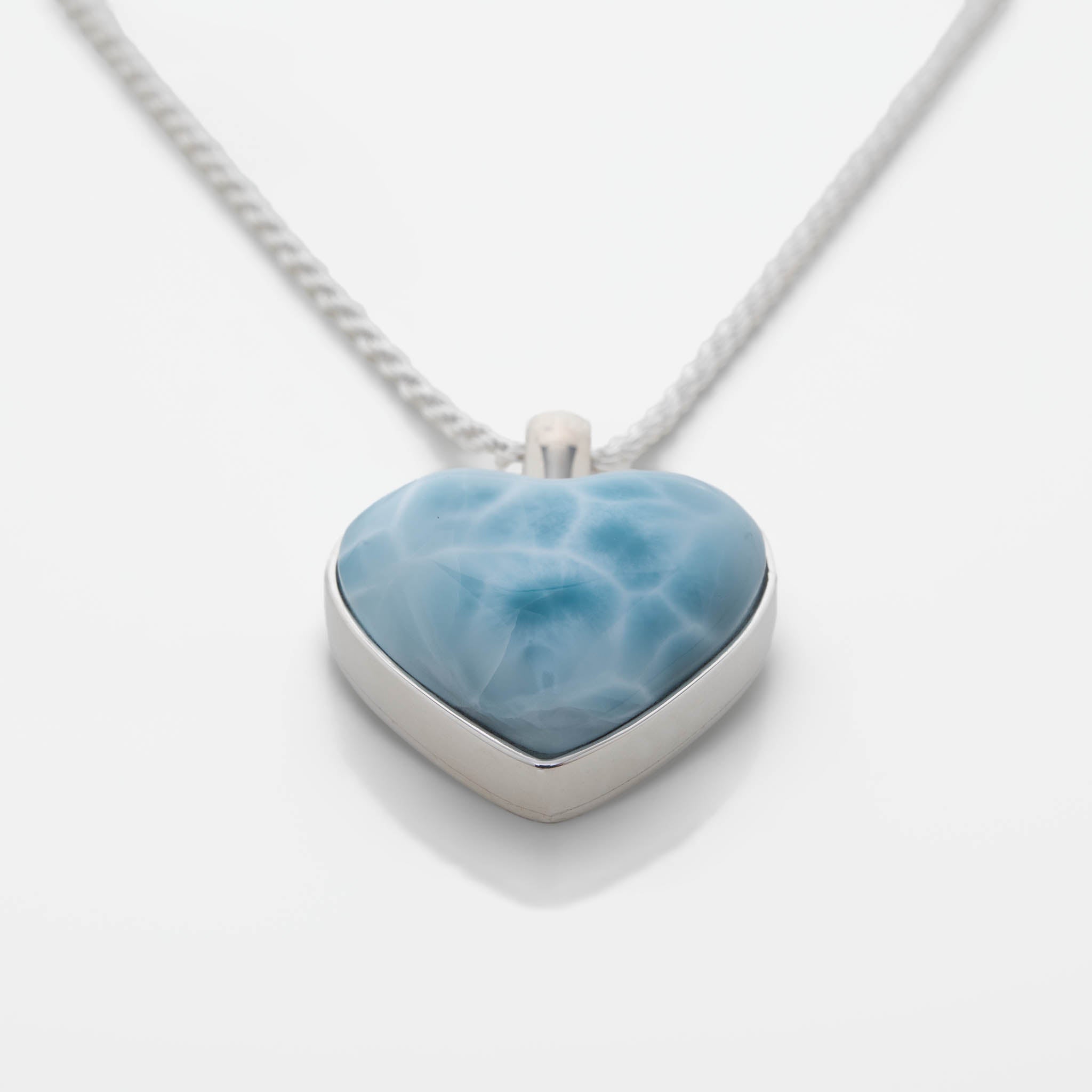 Larimar Heart Pendant Rene