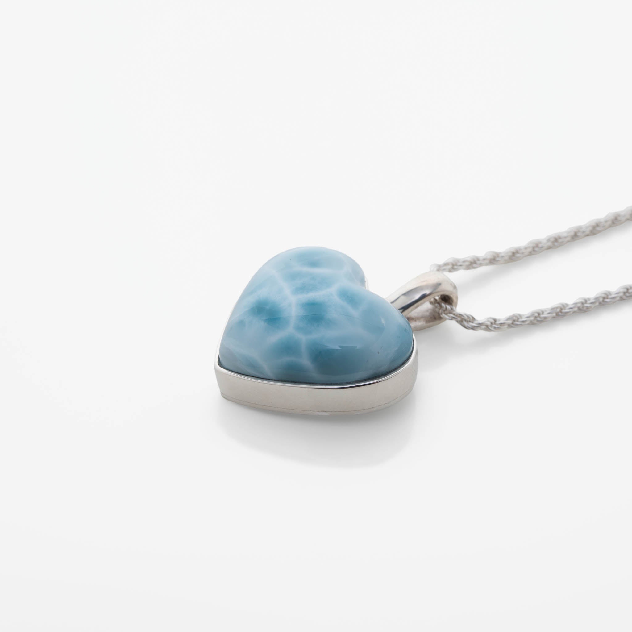 Larimar Heart Pendant Rene