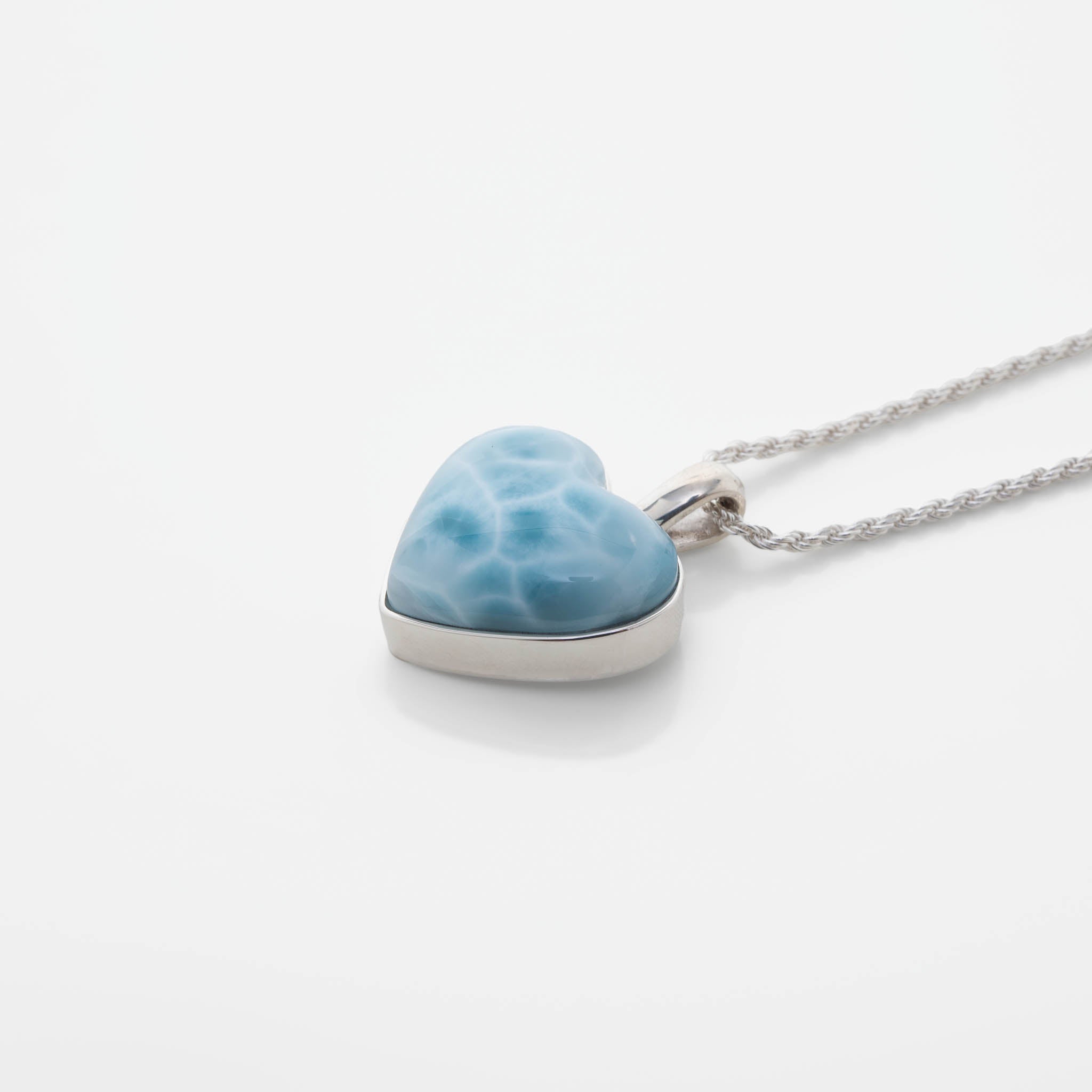 Larimar Heart Pendant Rene