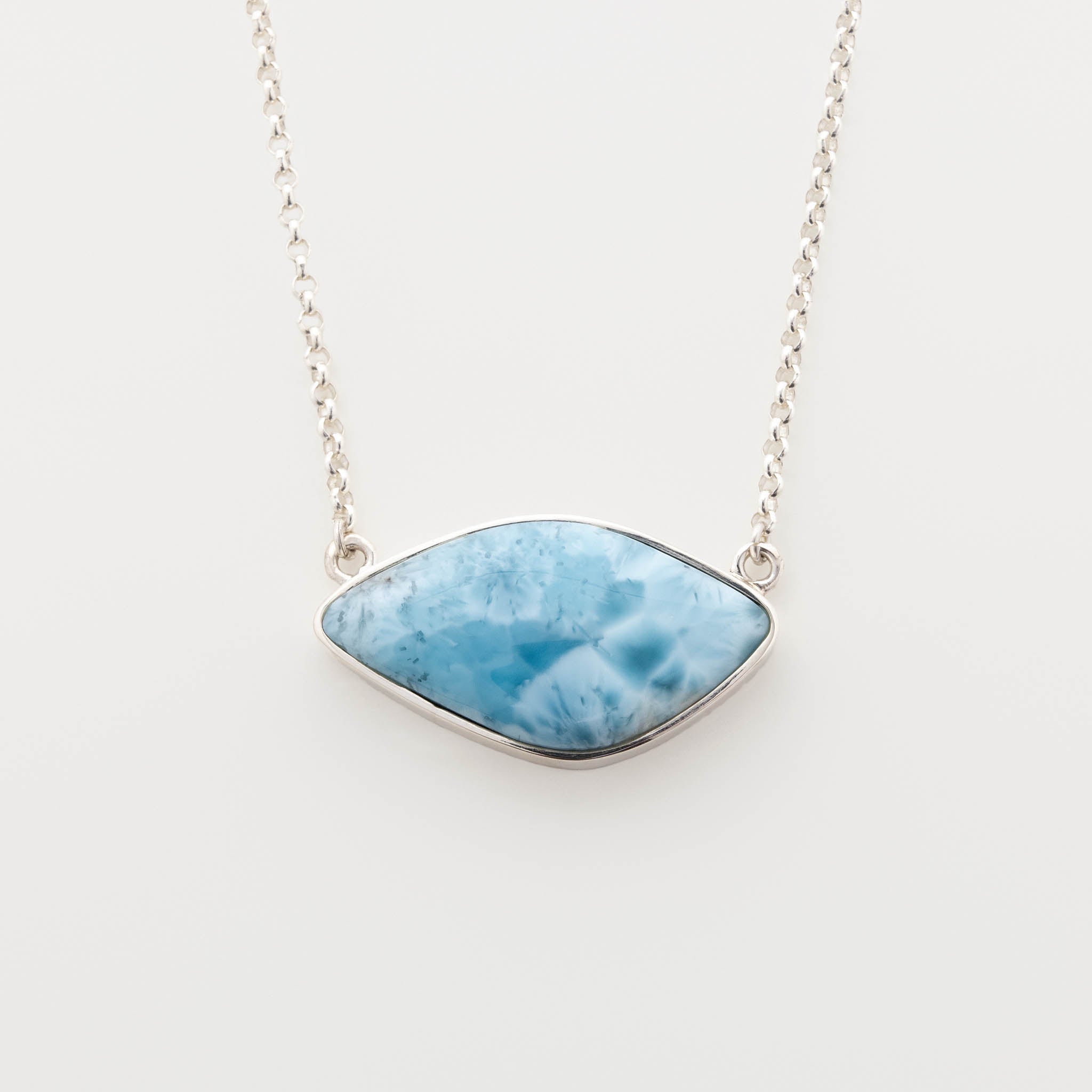 Blue Larimar Necklace Scarlett