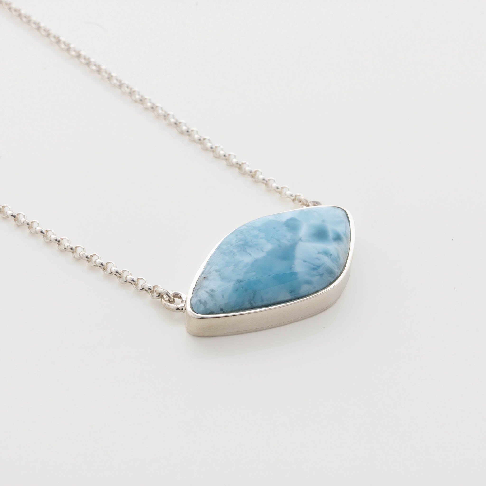 Blue Larimar Necklace Scarlett