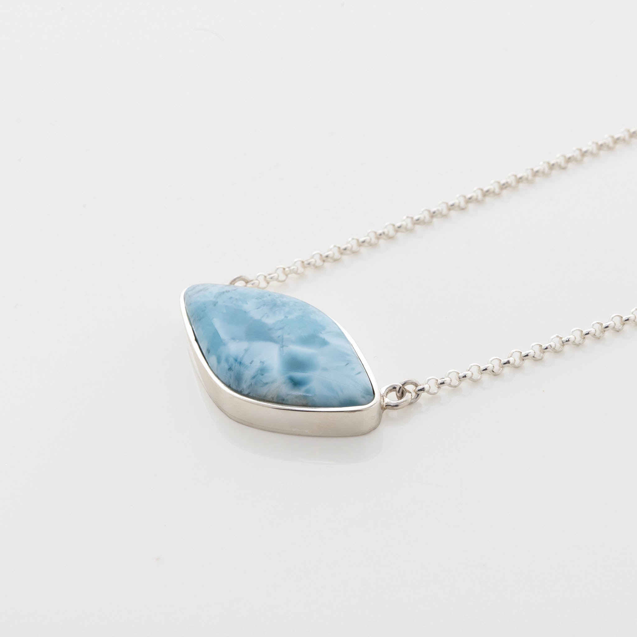 Blue Larimar Necklace Scarlett