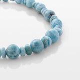 Larimar Bead Necklace Sky