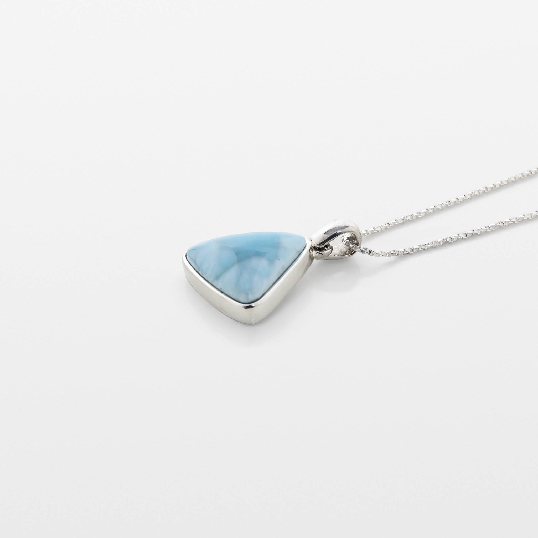 Larimar Triangle Pendant Amey