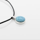 Larimar Circle Pendant Anahi