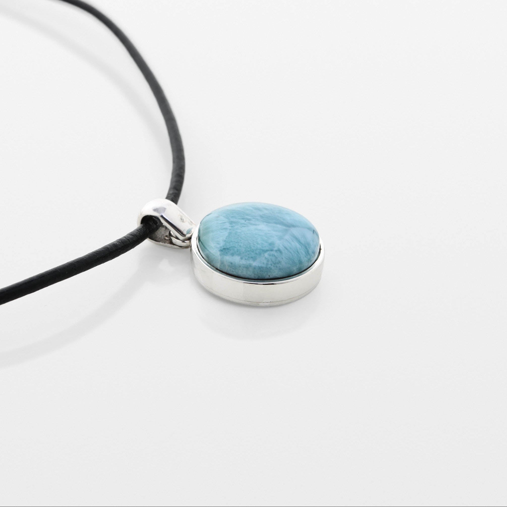 Larimar Circle Pendant Anahi
