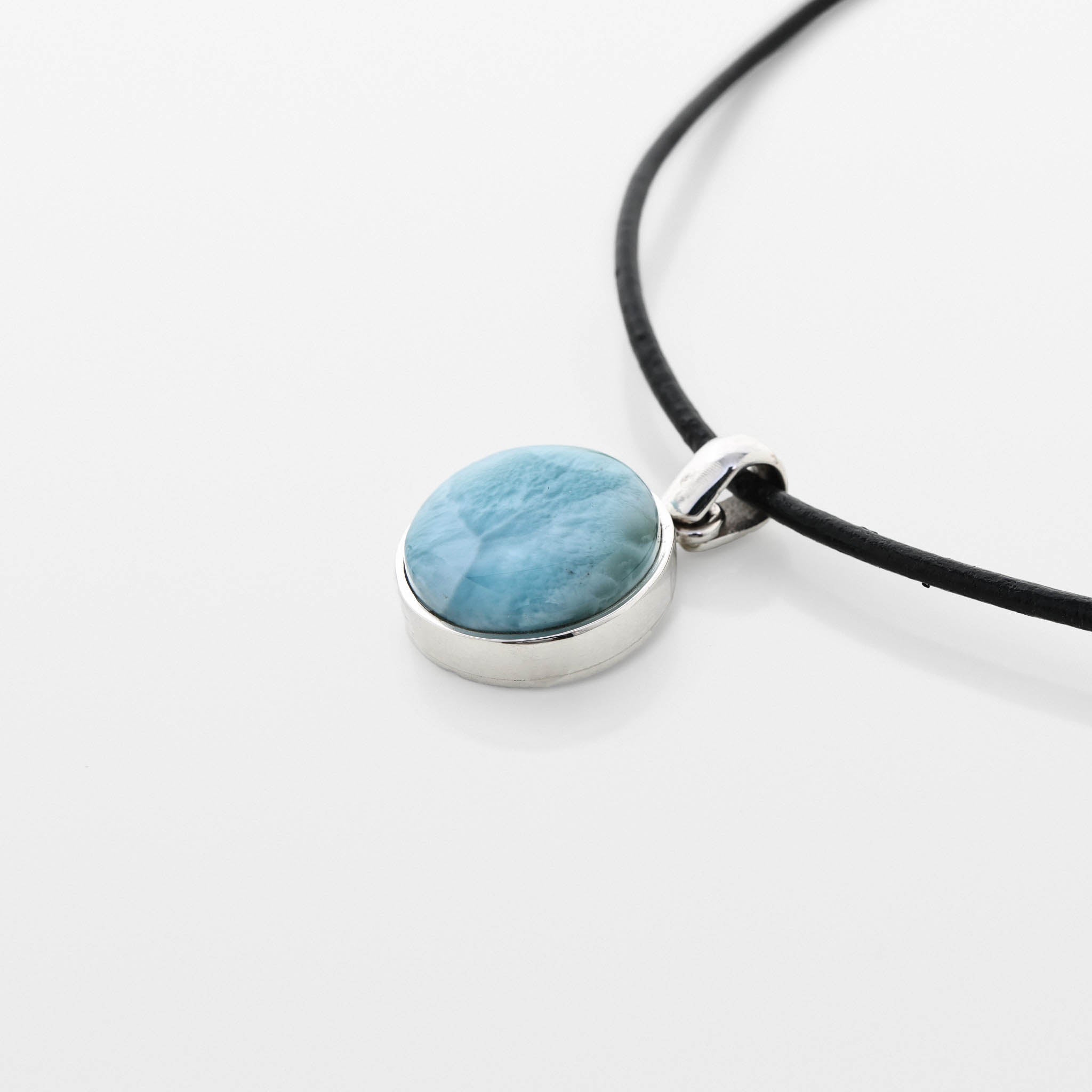 Larimar Circle Pendant Anahi