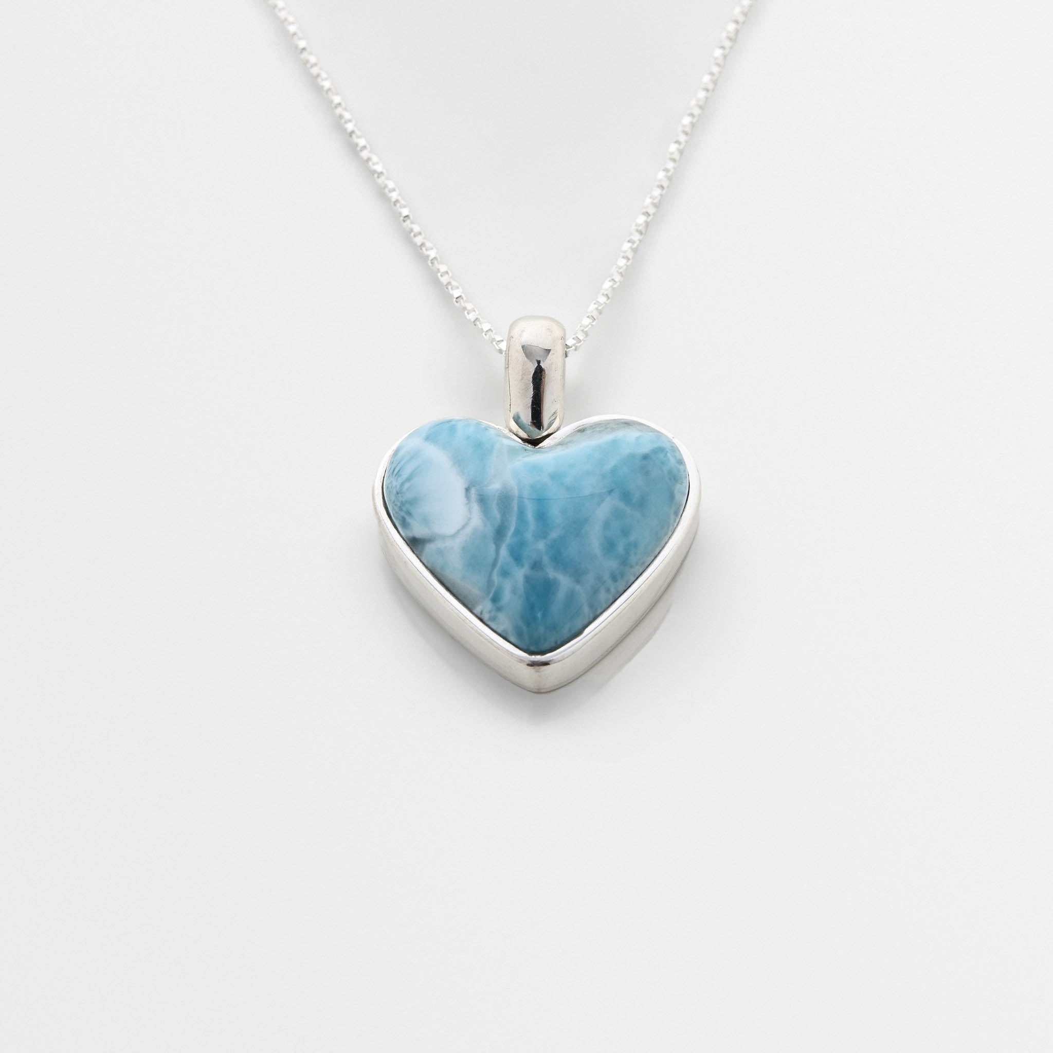 Larimar Heart Pendant Anika