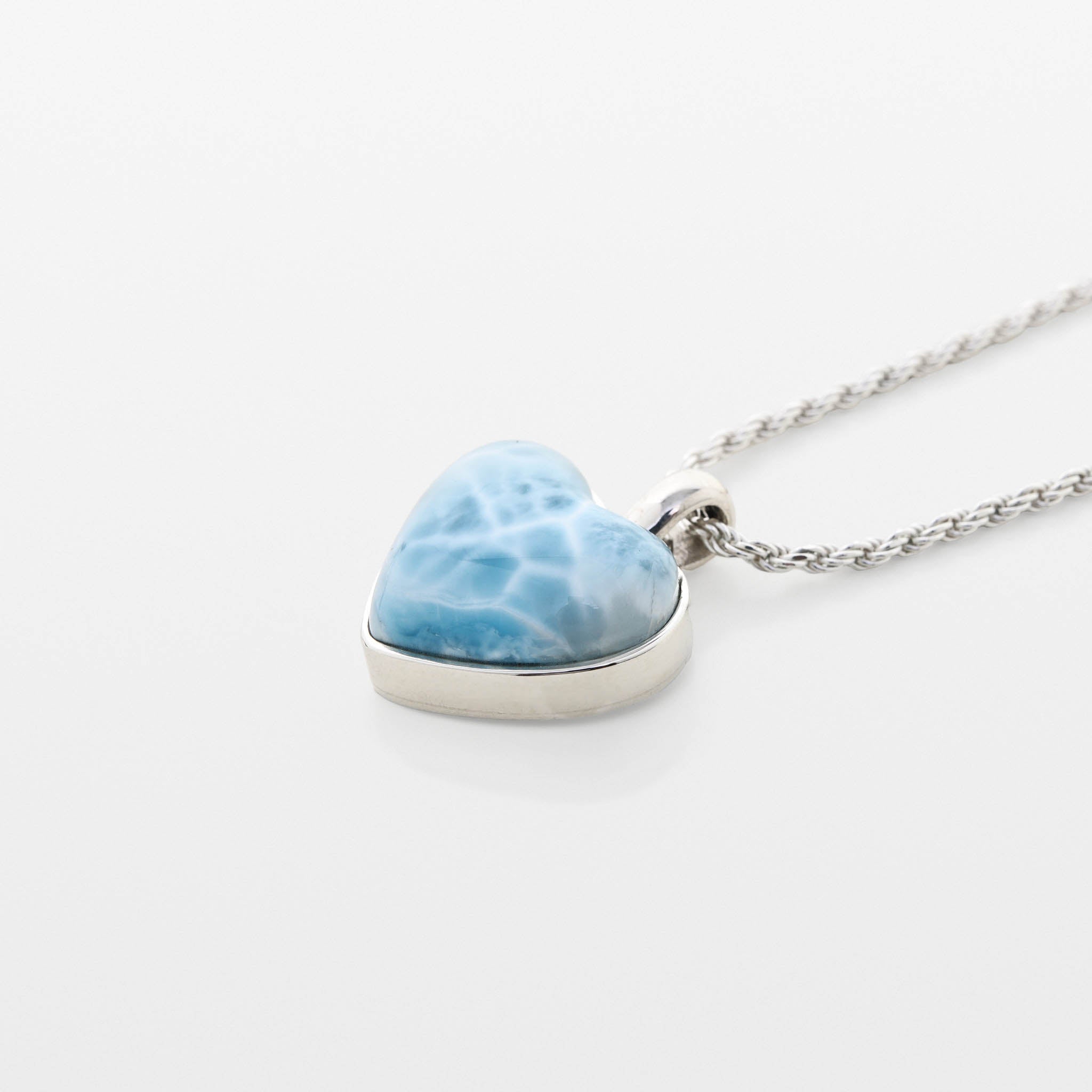 Larimar Heart Pendant Aria