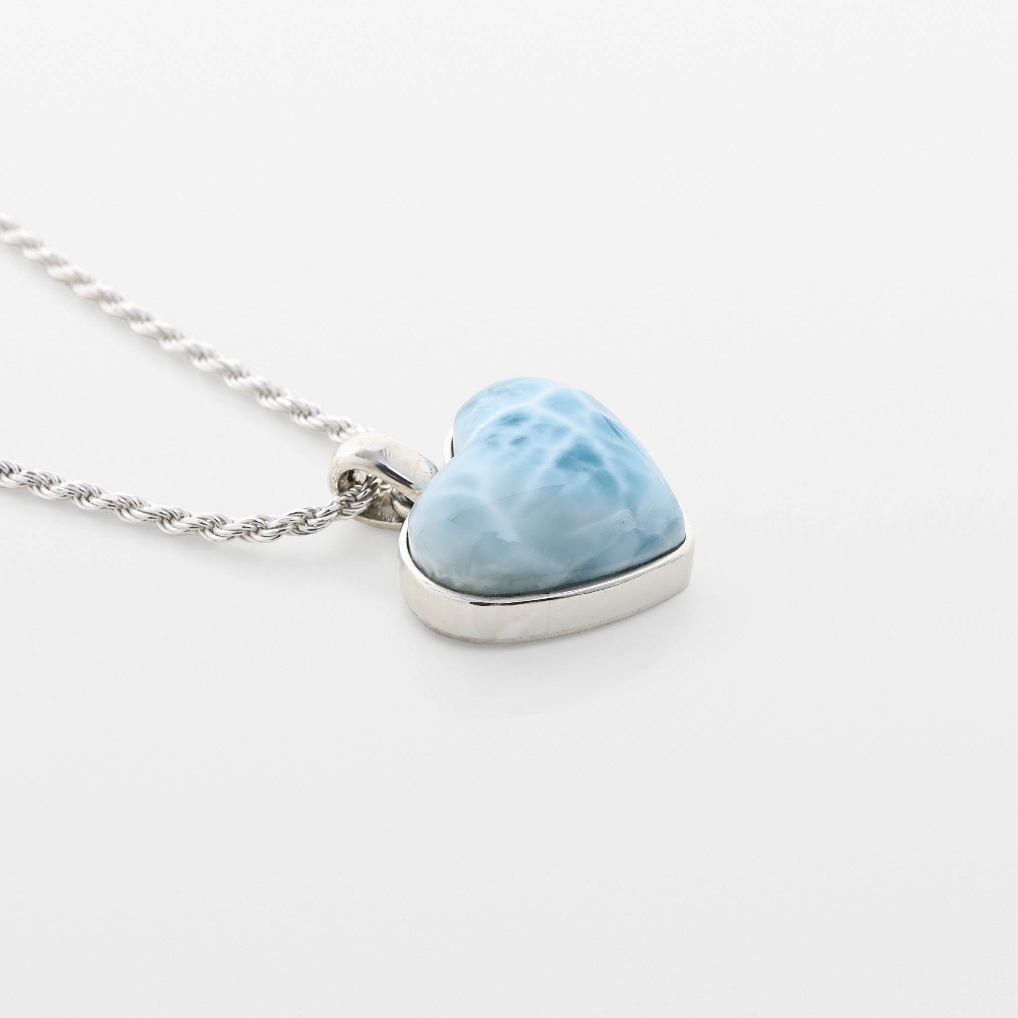 Larimar Heart Pendant Aria